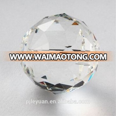 wholesale solid faceted crystal ball with hole